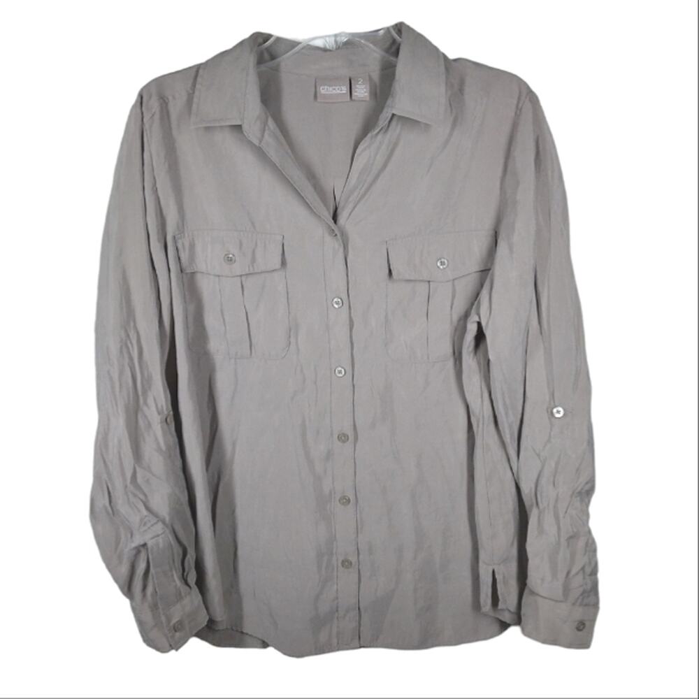 Chico's Button Down Shirt size Large (2)